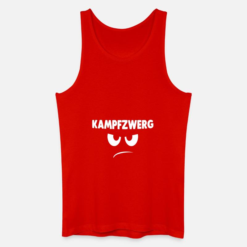 Kampfzwerg - Männer Bio Tank Top - Rot