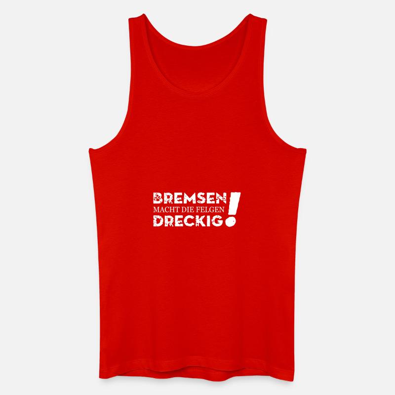 Bremsen... - Männer Bio Tank Top - Rot
