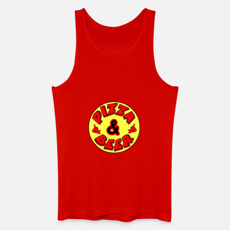 Pizza - Männer Bio Tank Top - Rot