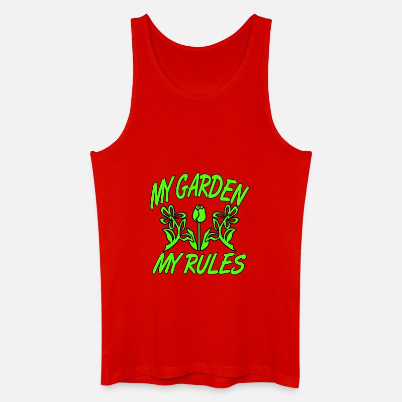 Garten - Männer Bio Tank Top - Rot