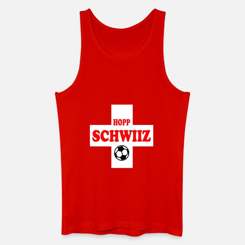 Schweiz - Männer Bio Tank Top - Rot