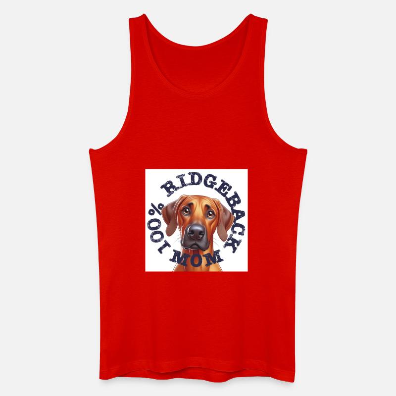 100% Ridgeback mom2 - Männer Bio Tank Top - Rot