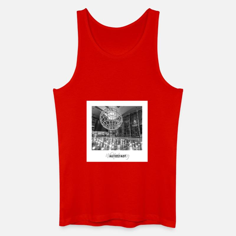 Piazza Wolfsburg - Männer Bio Tank Top - Rot