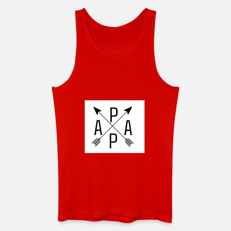 PAPA - Männer Bio Tank Top - Rot