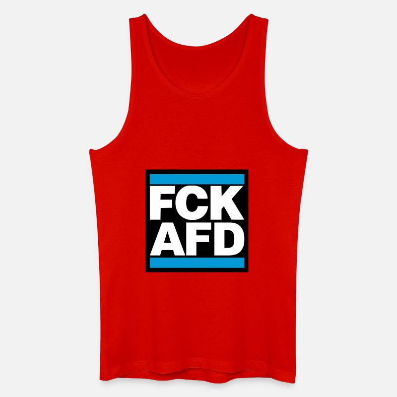 FCK AFD blue capitals - Männer Bio Tank Top - Rot