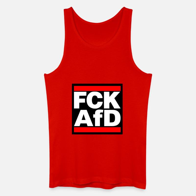 FCK AfD! red - Männer Bio Tank Top - Rot