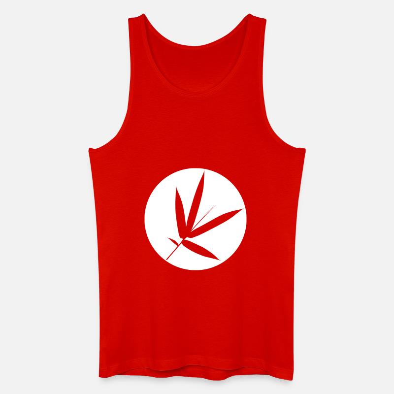 Bambus-Blatt - Männer Bio Tank Top - Rot