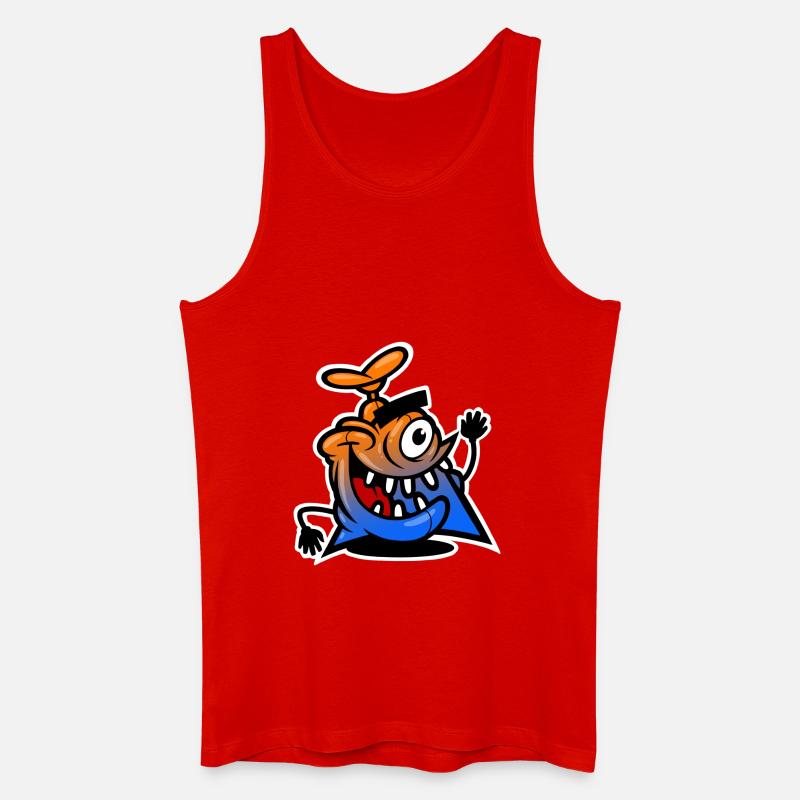 freak mit einem auge - Männer Bio Tank Top - Rot
