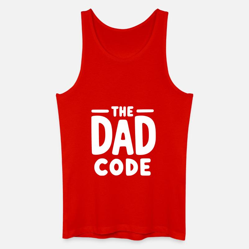 Le code du papa - Débardeur bio Homme - rouge