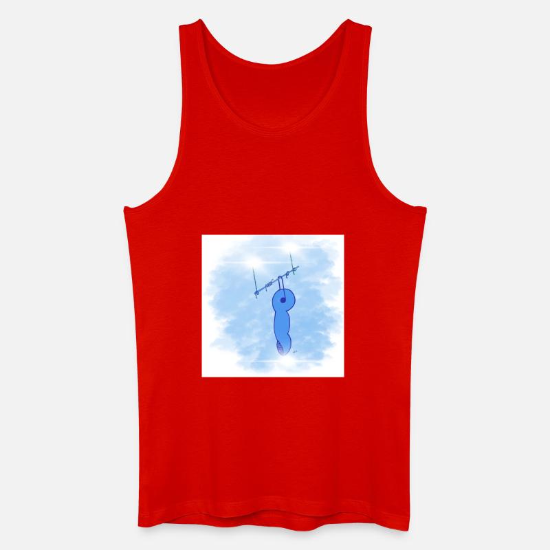 Himmlischer Finger - Männer Bio Tank Top - Rot