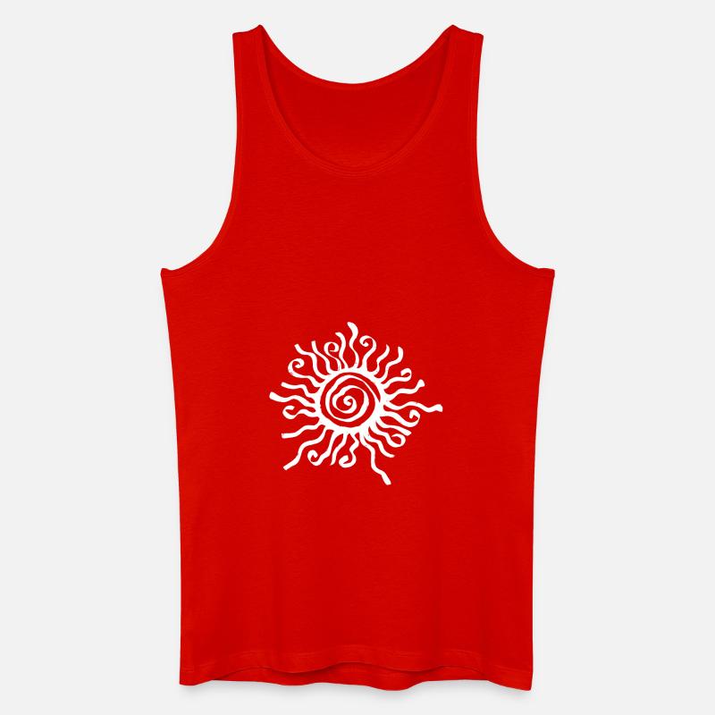 Die Sonne - Männer Bio Tank Top - Rot