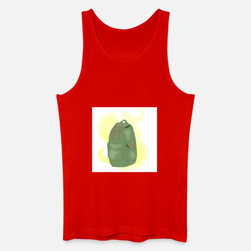 Bergrucksack - Männer Bio Tank Top - Rot