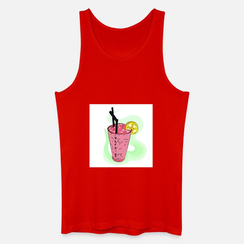 Sommerliche Erfrischung - Männer Bio Tank Top - Rot