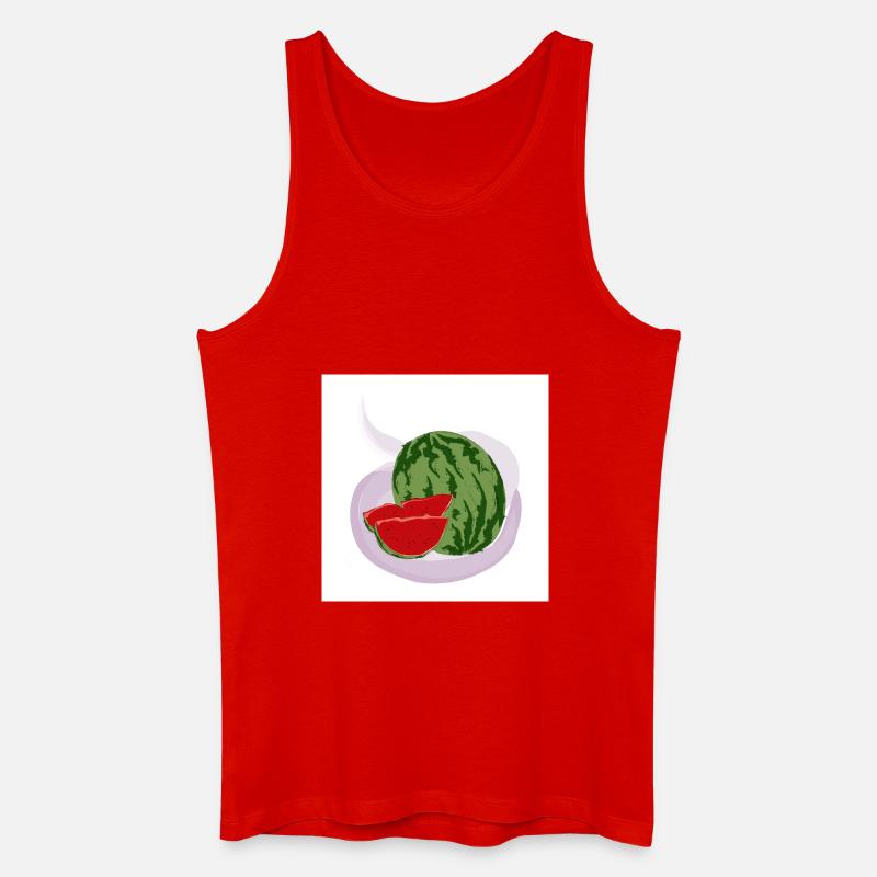 Rote Wassermelone - Männer Bio Tank Top - Rot