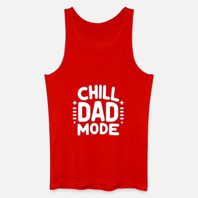 Chill-Dad-Modus - Männer Bio Tank Top - Rot