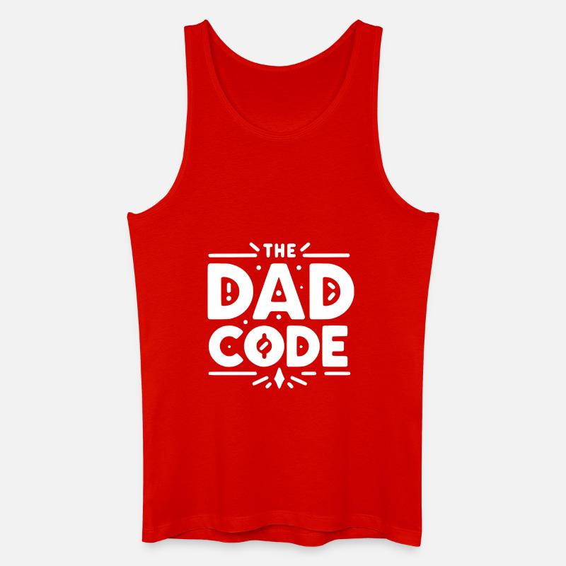Der Papa-Code - Männer Bio Tank Top - Rot