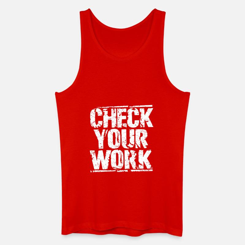 Mathelehrer Inspiration - Männer Bio Tank Top - Rot
