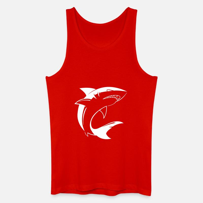Hai Shark - Men’s Organic Tank Top - red