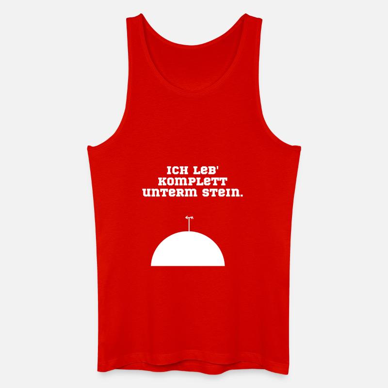 Stein Patrick Stern - Männer Bio Tank Top - Rot