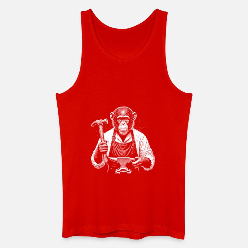 Schmied - Männer Bio Tank Top - Rot