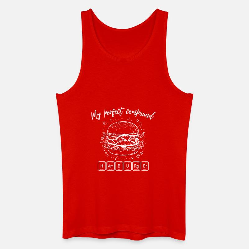 Hamburger - Männer Bio Tank Top - Rot