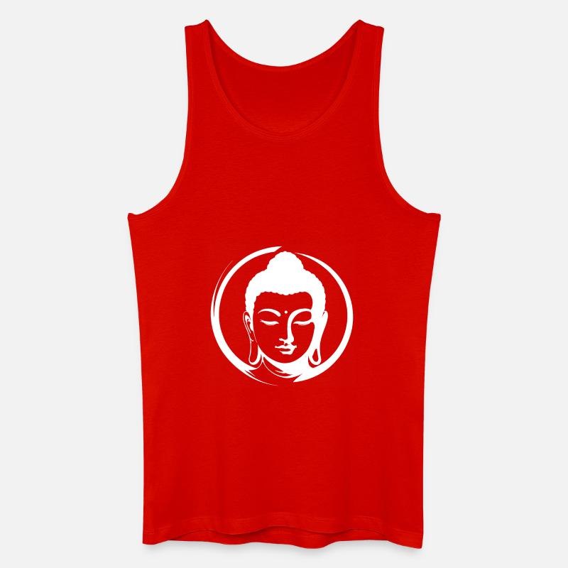 Buddha - Männer Bio Tank Top - Rot