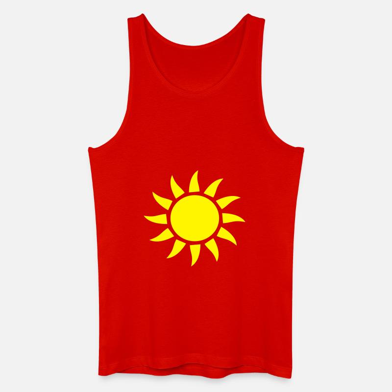 Sonnenshirt - Männer Bio Tank Top - Rot