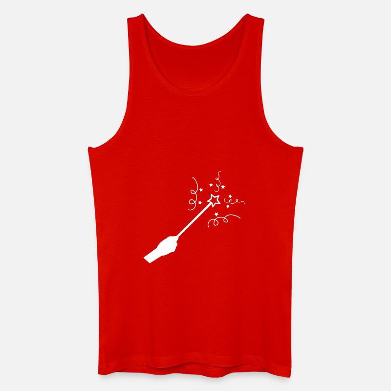zauberstab - Männer Bio Tank Top - Rot