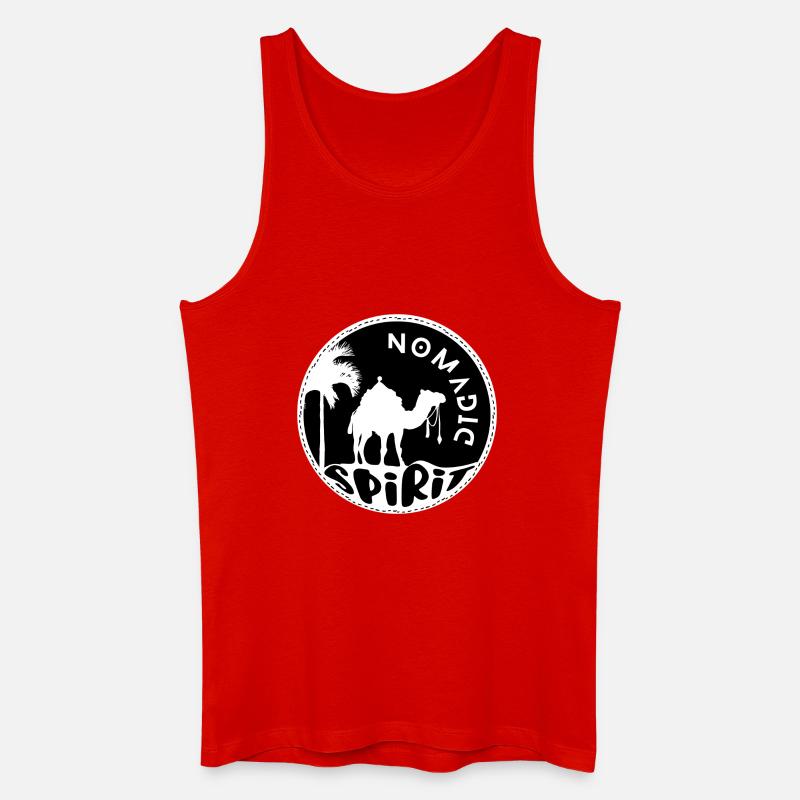 Nomadischer Geist - Männer Bio Tank Top - Rot