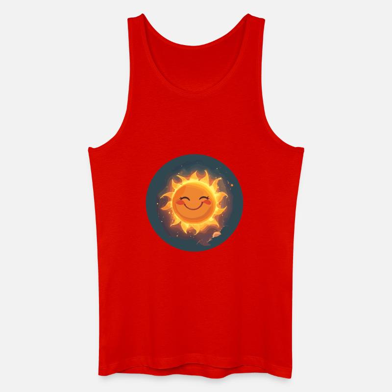 Sonnenstrahl Sonne - Männer Bio Tank Top - Rot