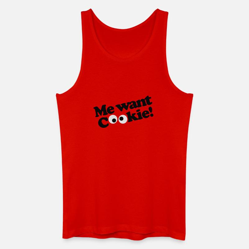 Ich will Plätzchen! - Männer Bio Tank Top - Rot
