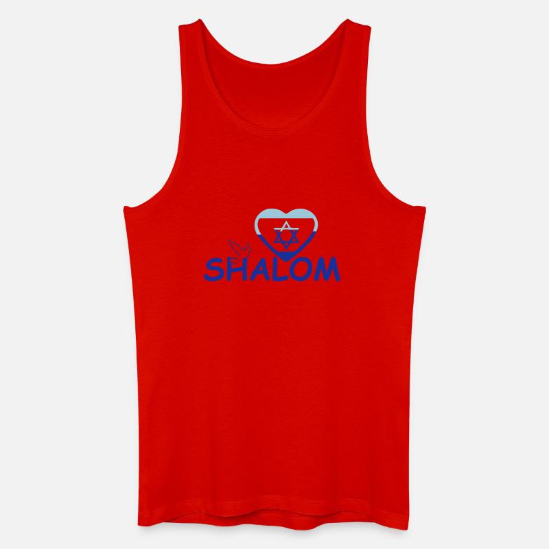 Shalom Geschenk - Männer Bio Tank Top - Rot