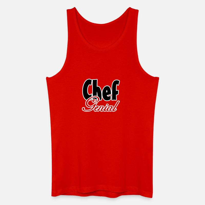 Chef Genial Geschenk - Männer Bio Tank Top - Rot