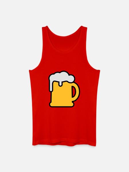 Bierkrung | Beer Mug - Débardeur bio Homme - rouge