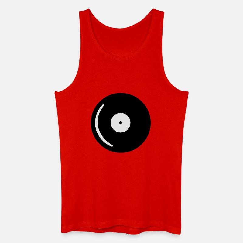 Langspielplatte - Männer Bio Tank Top - Rot