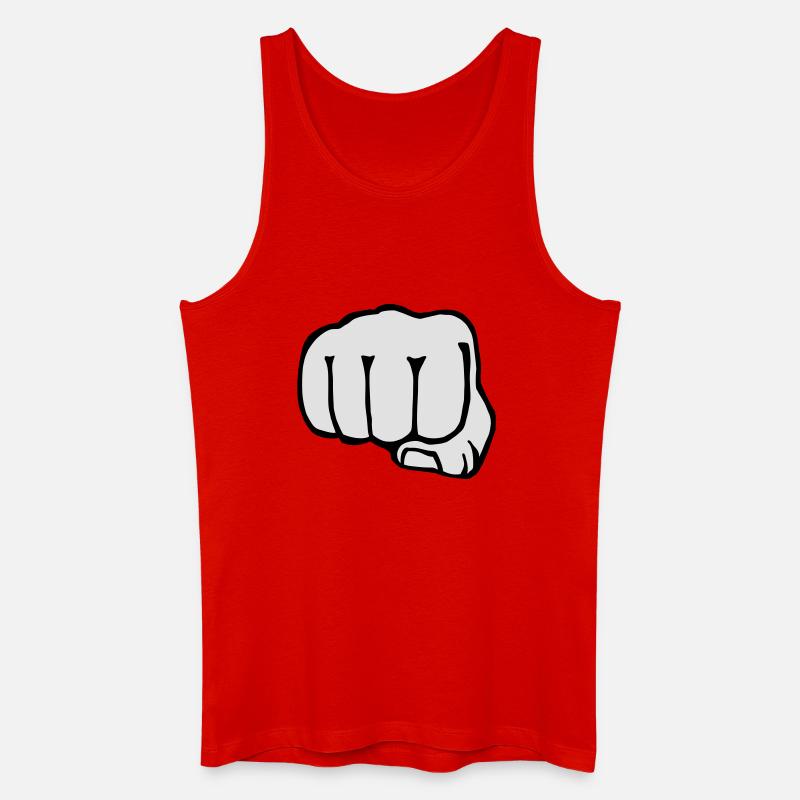 Bruder - Faust - Boxen - Freunde - Freundschaft - Männer Bio Tank Top - Rot