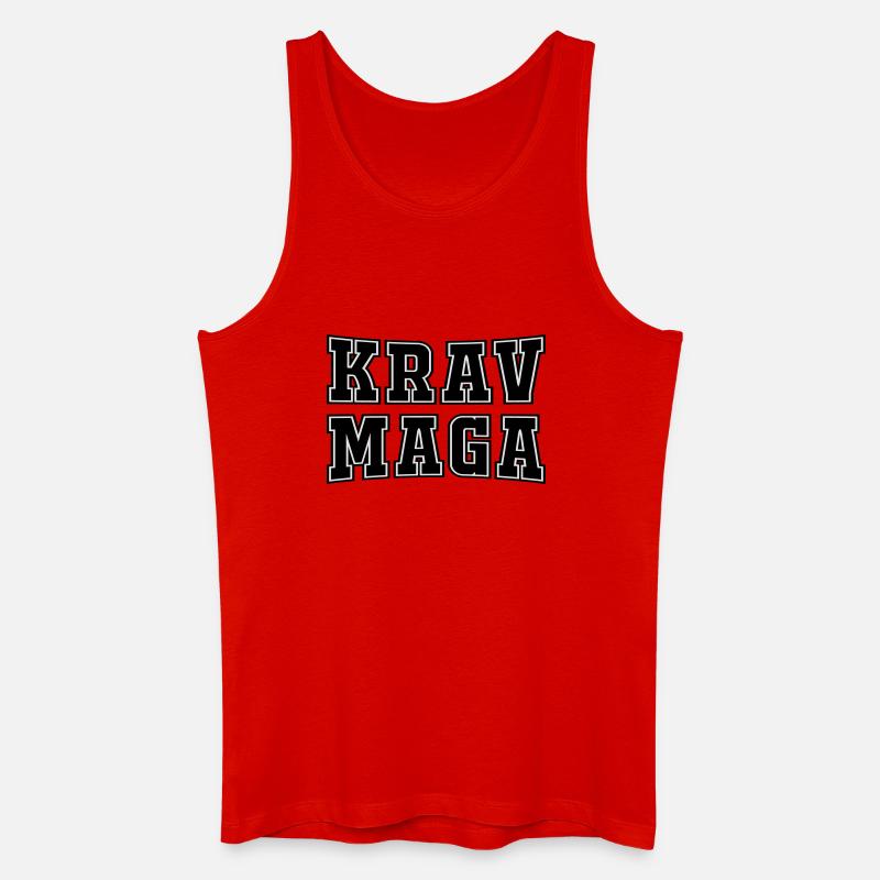 Krav - Männer Bio Tank Top - Rot