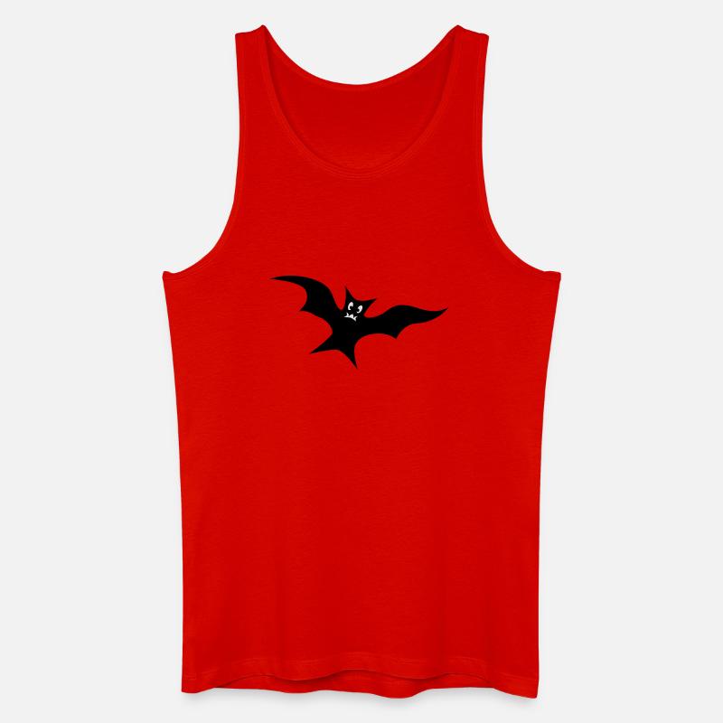 Fledermaus - Männer Bio Tank Top - Rot