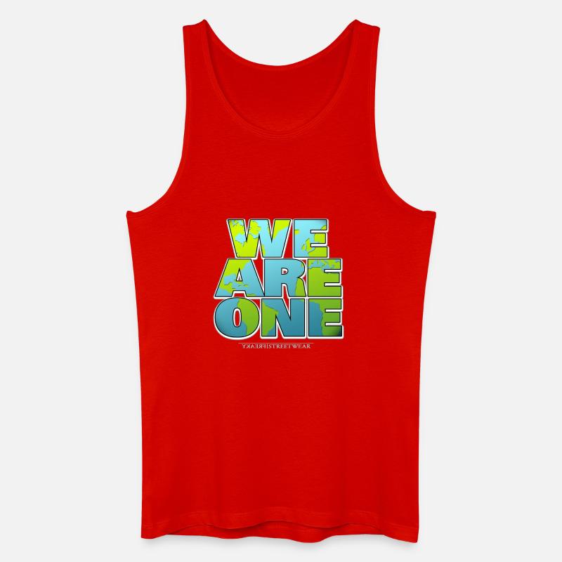 We are One - Männer Bio Tank Top - Rot