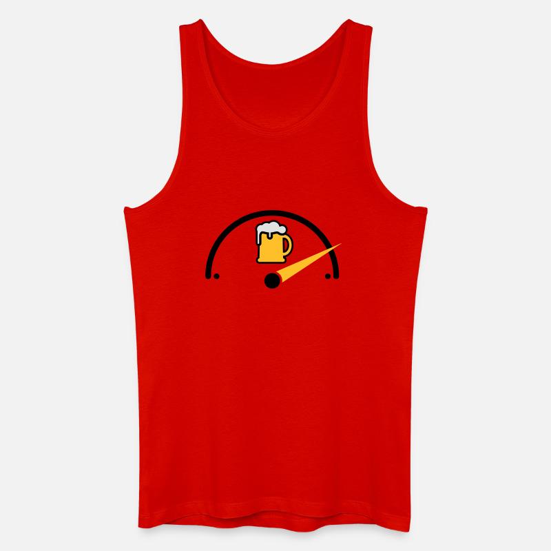Bier voll - Männer Bio Tank Top - Rot