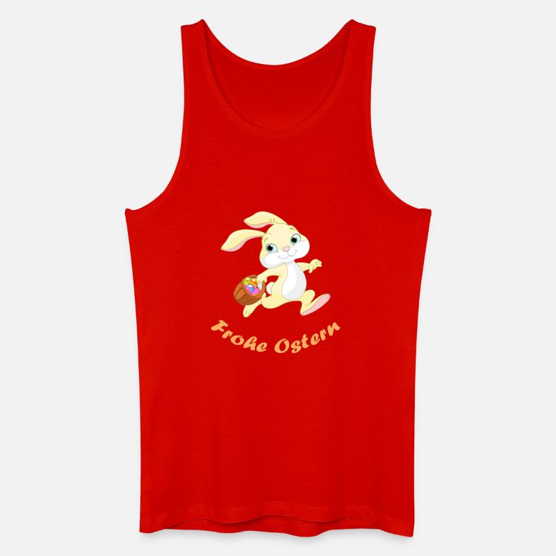 Ostern - Männer Bio Tank Top - Rot