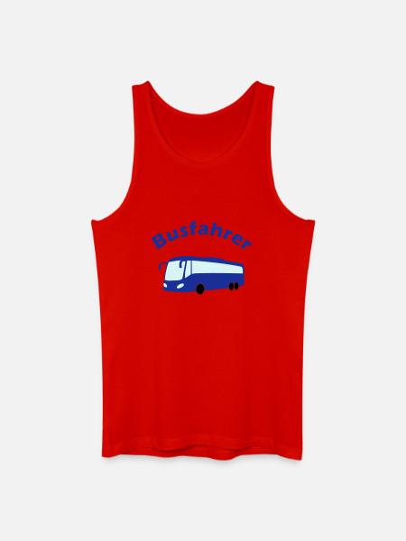 Busfahrer Design - Männer Bio Tank Top - Rot