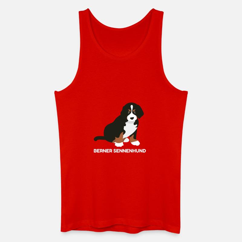 Berner Sennenhund Welpe - Männer Bio Tank Top - Rot