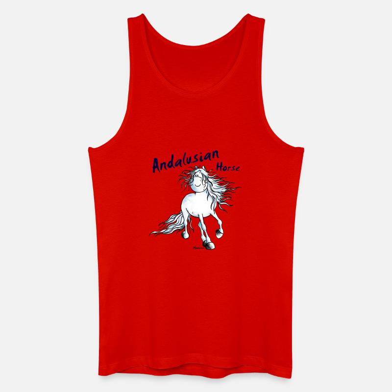 Pfiffiger Andalusier - Pferd - Männer Bio Tank Top - Rot