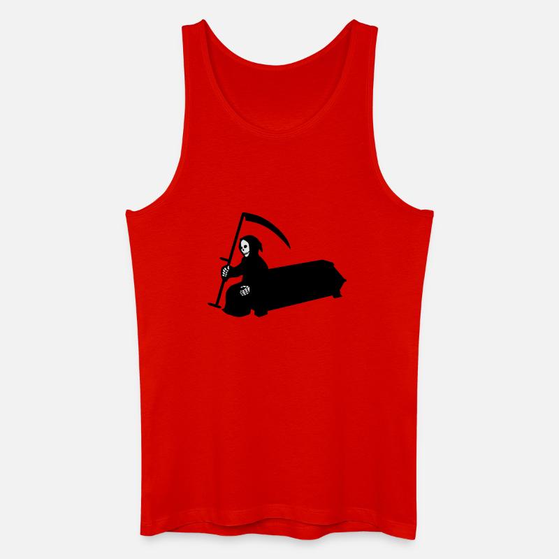 sarg sense halloween - Männer Bio Tank Top - Rot