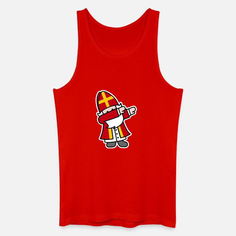 Sinterklaas Saint / Nicholas Dab Dabbing - Men’s Organic Tank Top - red