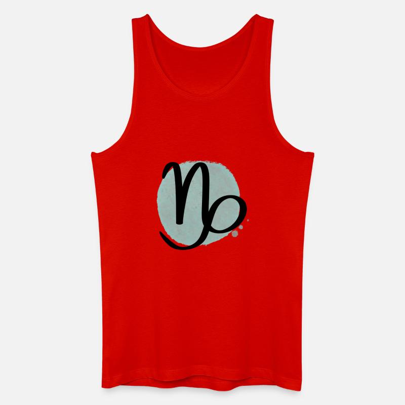 Sternzeichen Steinbock - Männer Bio Tank Top - Rot
