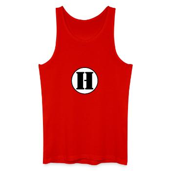 H Buchstabe Alphabet Name Vorname Geschenk - Männer Bio Tank Top - Rot - Vorne