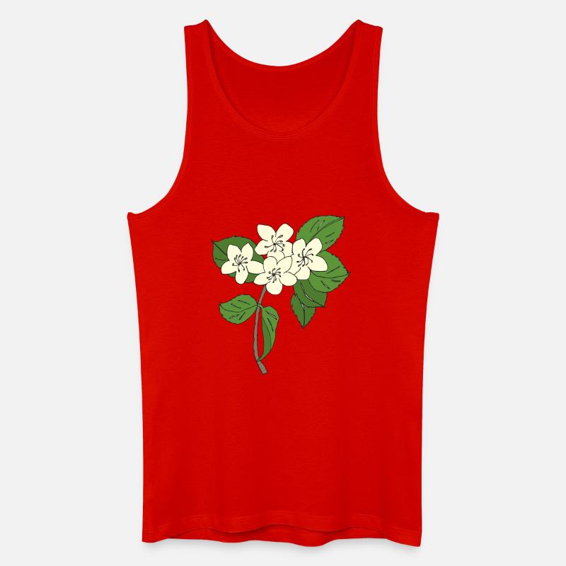 birnbaum blüten - Männer Bio Tank Top - Rot