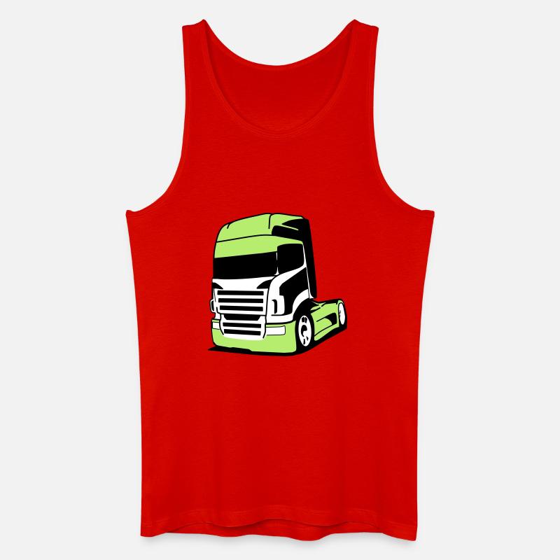 Markanter V8-Truck - Männer Bio Tank Top - Rot